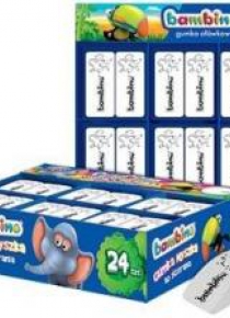 Gumki do ścierania Myszki (24szt) BAMBINO