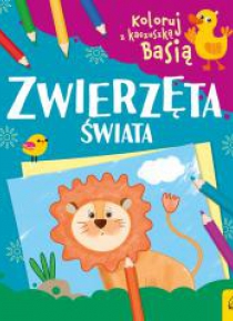 Koloruj z kaczuszką Basią. Zwierzęta świata