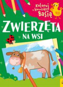 Koloruj z kaczuszką Basią. Zwierzęta na wsi