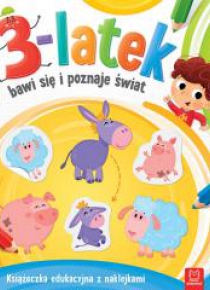 3-latek bawi się i poznaje świat