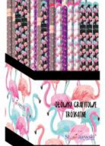 Ołówek trójkątny HB Flamingos (72szt)