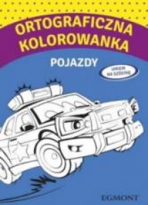 Ortograficzna kolorowanka z pojazdami