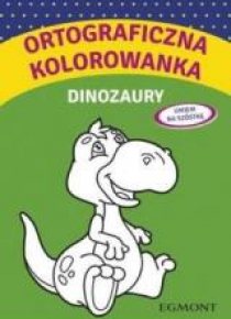 Ortograficzna kolorowanka z dinozaurami