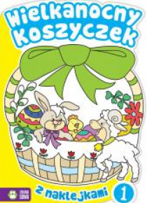 Wielkanocny koszyczek 1 z naklejkami