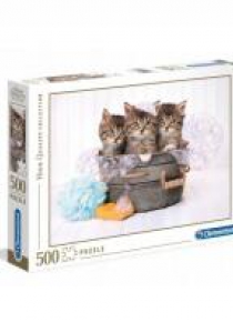 Puzzle 500 HQ Kittens and soap