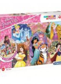Puzzle 40 podłogowe Super kolor Princess