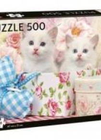 Puzzle 500 White Kittens