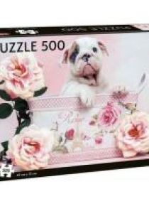 Puzzle Puppy and Roses 500 elementów