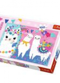 Puzzle 100 Wesołe Lamy TREFL