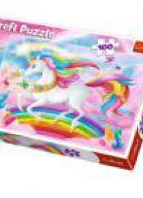 Puzzle 100 Krzyształowy świat Jednorożców TREFL