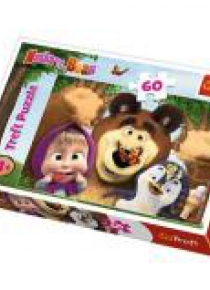 Puzzle 60 Wesoły dzień Maszy TREFL