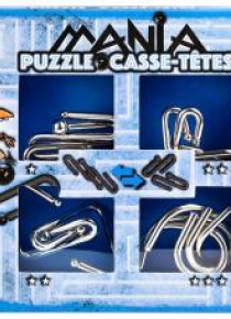 Łamigłówki metalowe 4 szt Puzzle mania nieb. G3