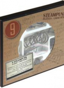 Łamigłówki metalowe 9 szt Steampunk brązowy G3