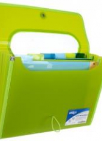 Teczka A4 z 6 przekładkami V-file zielona STRIGO