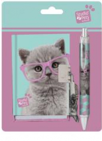 Zestaw notes i długopis Studio Pets PTF-3643 PASO