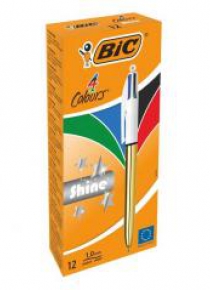 Długopis 4 colours Shine gold BIC (12szt)