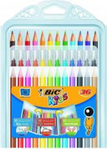 Zetaw koloringowy 3w1 Kredki 36szt BIC