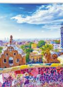 Koperta z nadrukiem zip A4 PP Barcelona
