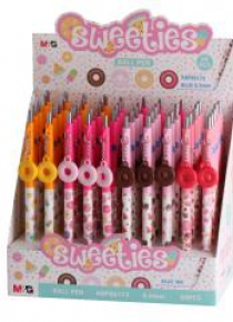 Długopis pstrykany Sweeties 0,5mm niebieski(50szt)