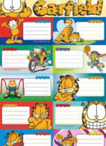 Naklejki na zeszyt Garfield 20szt.