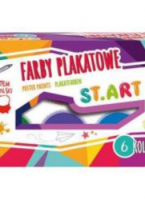 Farby plakatowel 6 kolorów 20ml St.Art