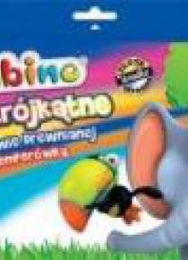 Kredki trójkątne drewniane 24 kolory BAMBINO