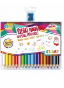 Kredki drewniane Jumbo 18 kolorów St.Art