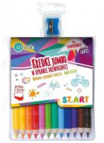 Kredki drewniane Jumbo 12 kolorów St.Art