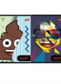 Zeszyt A5/32K linia dwukolorowa Emoji (15szt)