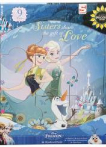 Puzzle drewniane Frozen 9 el.