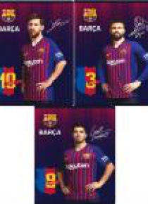 Zeszyt A5/16K trzy linie kol. FCB 7 (20szt) ASTRA