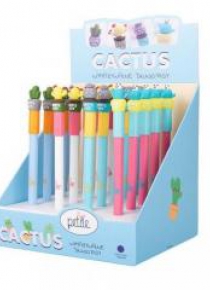 Wymazywalny długopis ze skuwką Cactus (48szt)