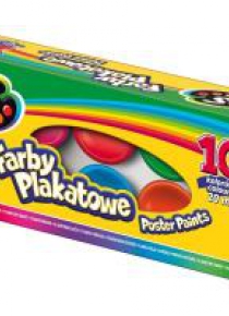 Farby plakatowe 10 kolorów 20ml AS