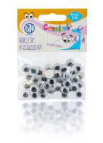 Oczy samoprzylepne 10 mm Oczy Bazyliszka ASTRA