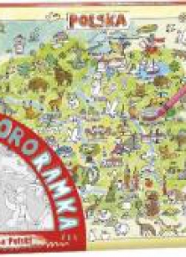 Kolororamka. Mapa Polski