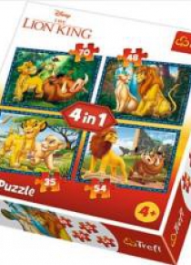 Puzzle 4w1 Król Lew i przyjaciele TREFL
