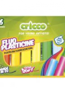 Plastelina 6 kolorów fluorescencyjna CRICCO
