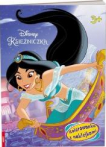 Disney Księżniczka. Kolorowanka z naklejkami