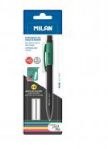 Ołówek mechaniczny PL1 HB 0,5mm + 2 gumki MILAN