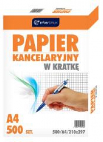 Papier kancelaryjny A4/500K kratka