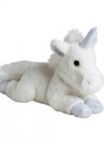 Jednorożec biało/srebrny 35cm MOLLI TOYS