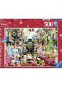 Puzzle 500 Świąteczny pociąg Disneya