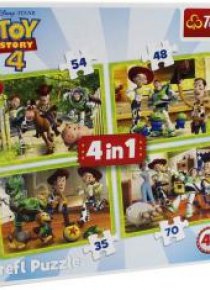 Puzzle 4w1 Ekipa zabawkowa Toy Story TREFL