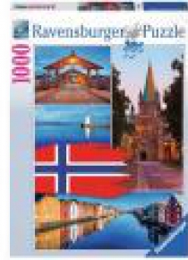 Puzzle 1000 Kolaż Trondheim