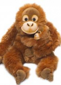 Orangutan mama z dzieckiem 30cm WWF