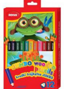 Kredki trójkątne Jumbo 12 kolorów