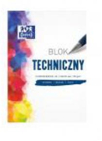 Blok techniczny A4/10K 250G biały (20szt) OXFORD