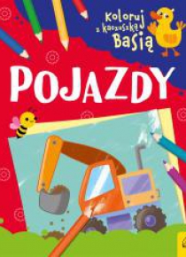 Koloruj z kaczuszką Basią. Pojazdy
