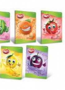 Zeszyt A5/16K linia podw.kol. Fruity (20szt)