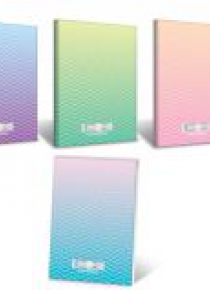 Brulion B5/160K kratka Ombre Powder pastel (4szt)